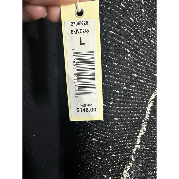 Max Studio Tweed Drape Jacket with Pockets Women's Size L - Picture 5 of 7